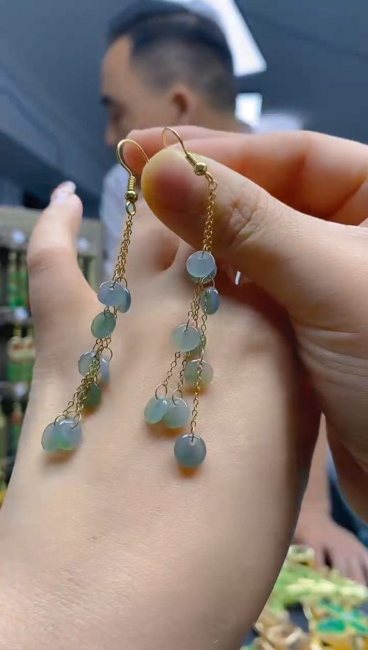 【闪购商品】翡翠耳饰合金270翡翠耳钩