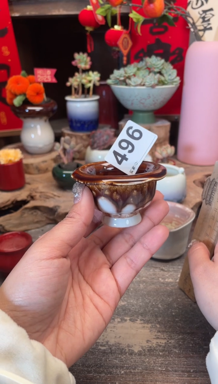 【闪购商品】摆件496知木小芳花盆