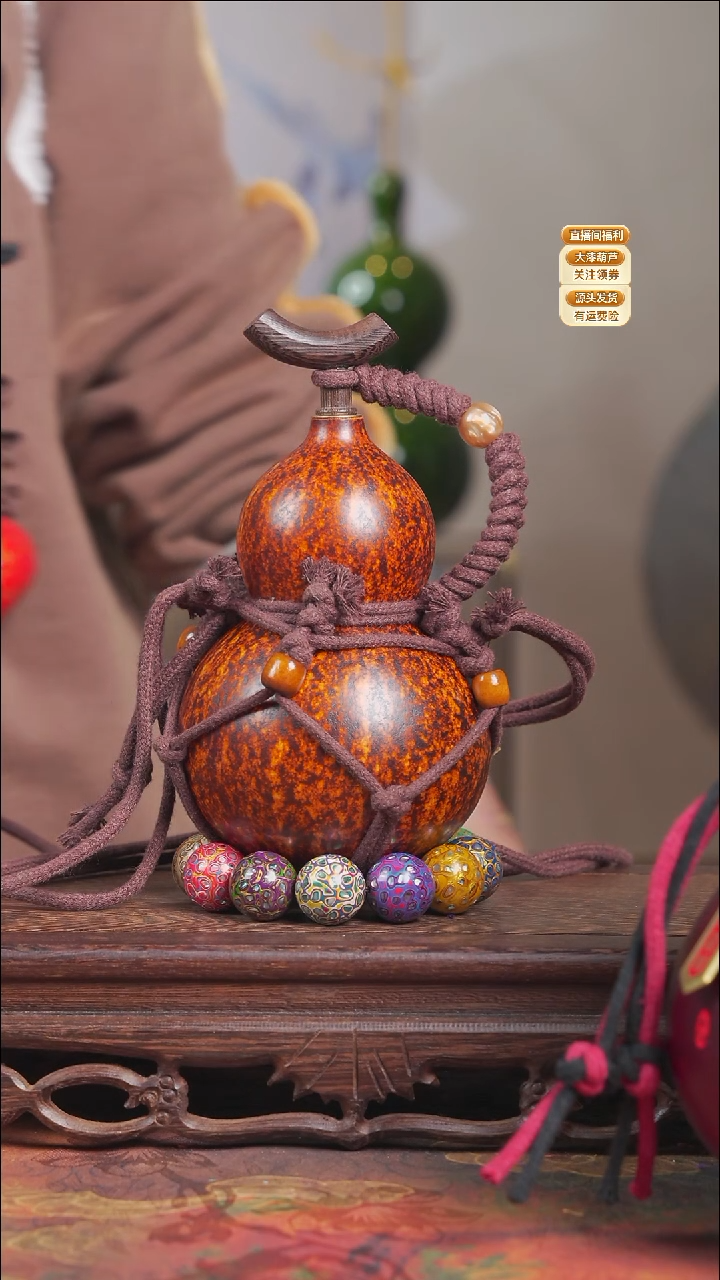 WU070网兜款葫芦不包手串