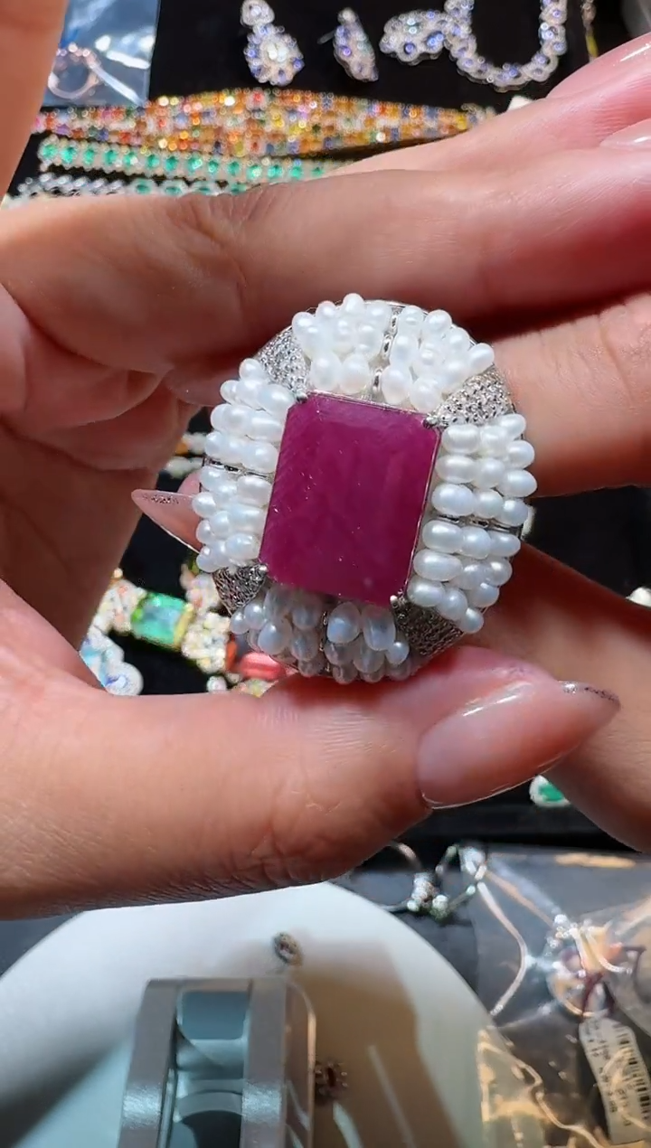 【闪购商品】定制红宝石戒指未镶嵌戒指