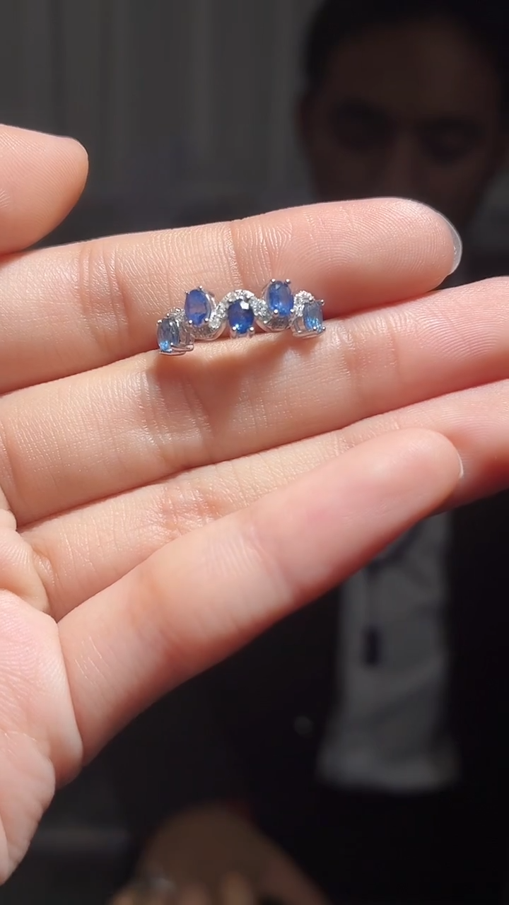 其他蓝宝石银S925镶嵌英～～