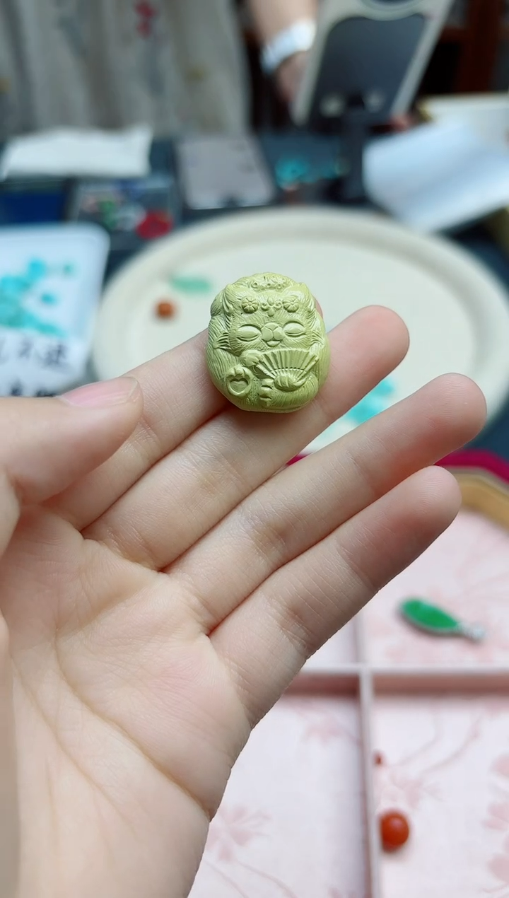 绿松石未镶嵌配饰松石狐狸配饰*1 GW