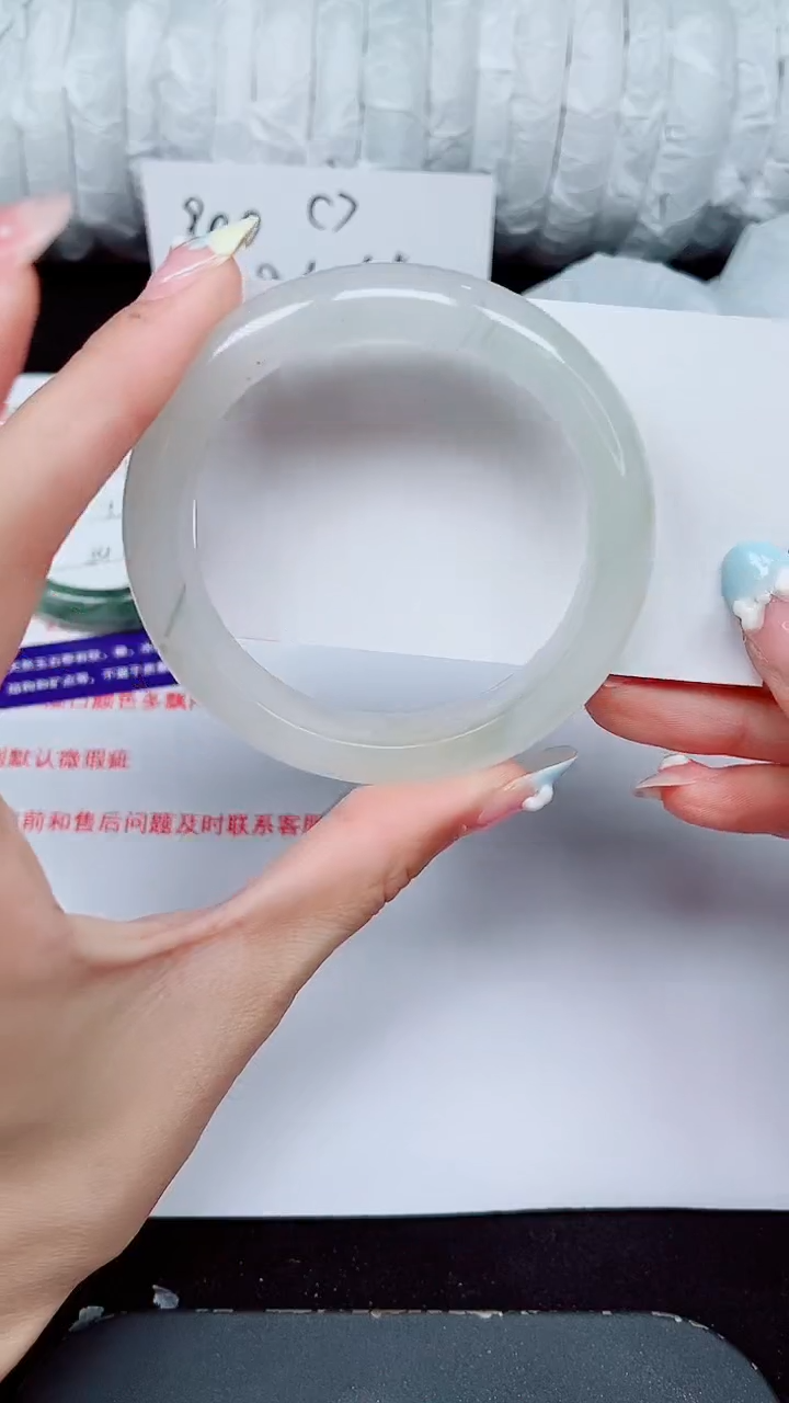 未镶嵌手镯石英质玉285-55/56