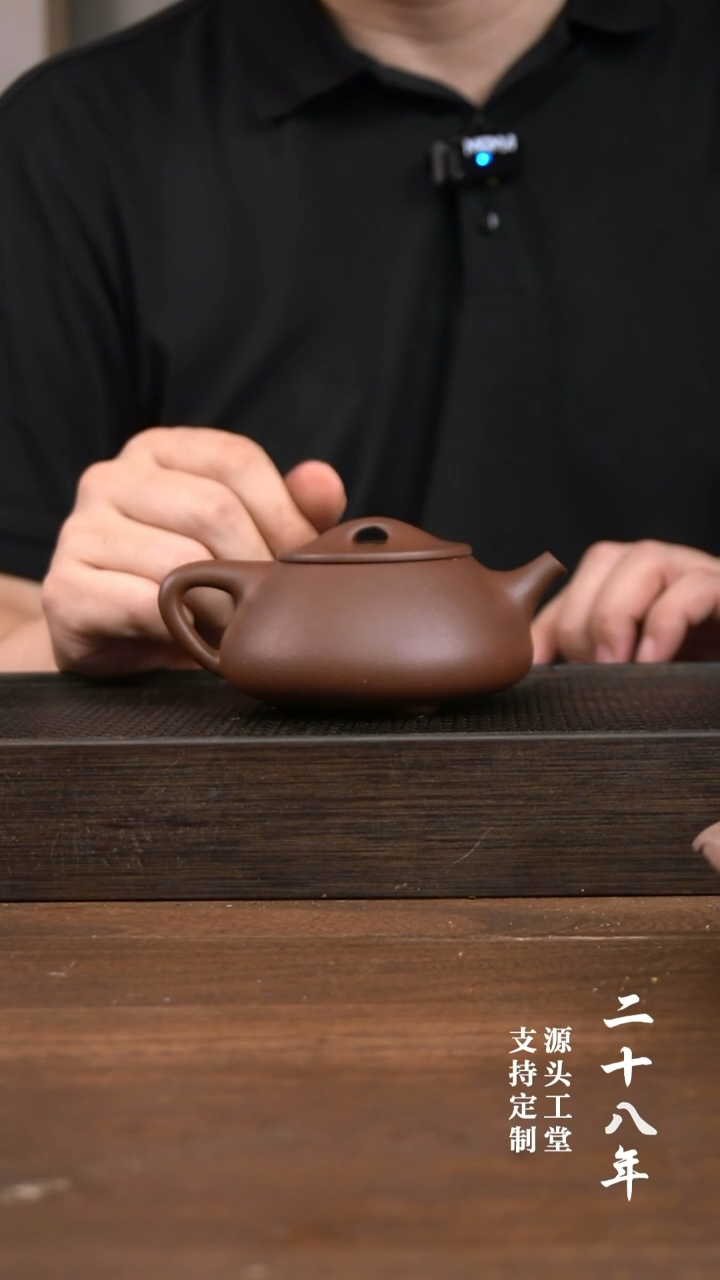 茶壶紫砂紫泥景州石瓢       240CC  