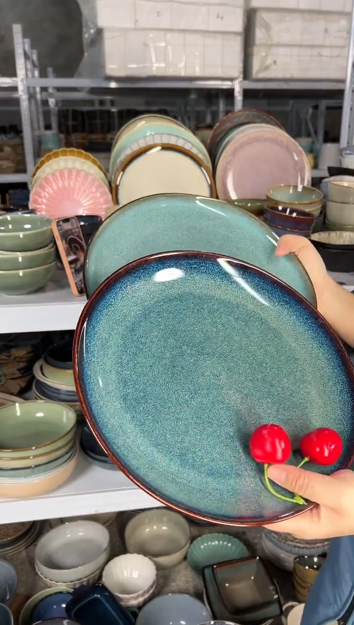 陶瓷外贸尾货瑕疵满20包邮X2大盘