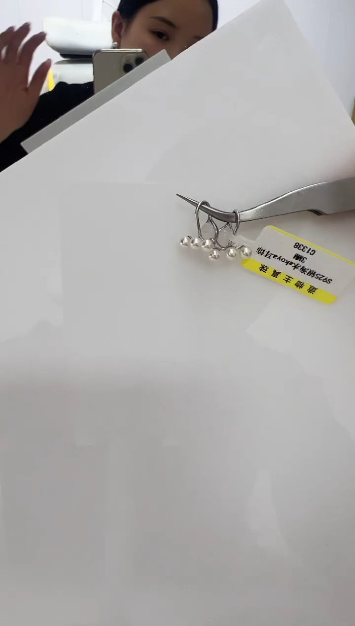 【闪购商品】海水珍珠DA银S925镶嵌c1338 海水akoya耳饰 3