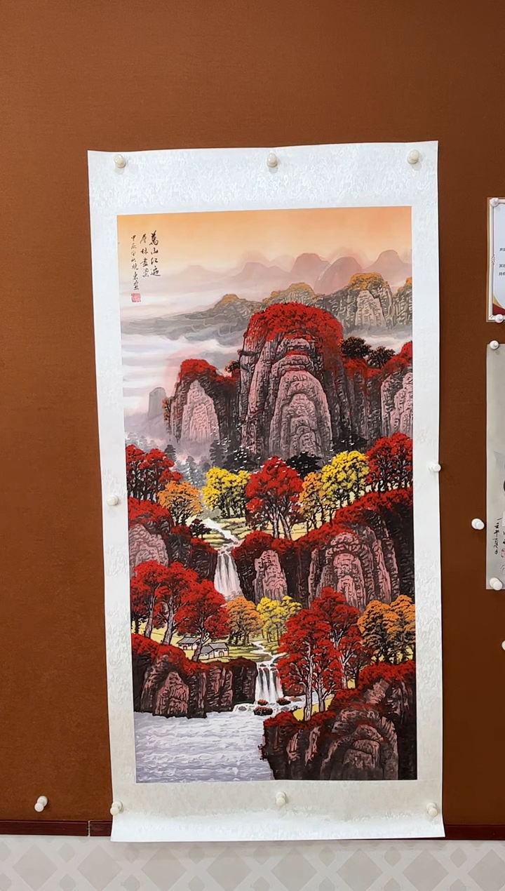 【闪购商品】国画鸿运当头纯手绘无框