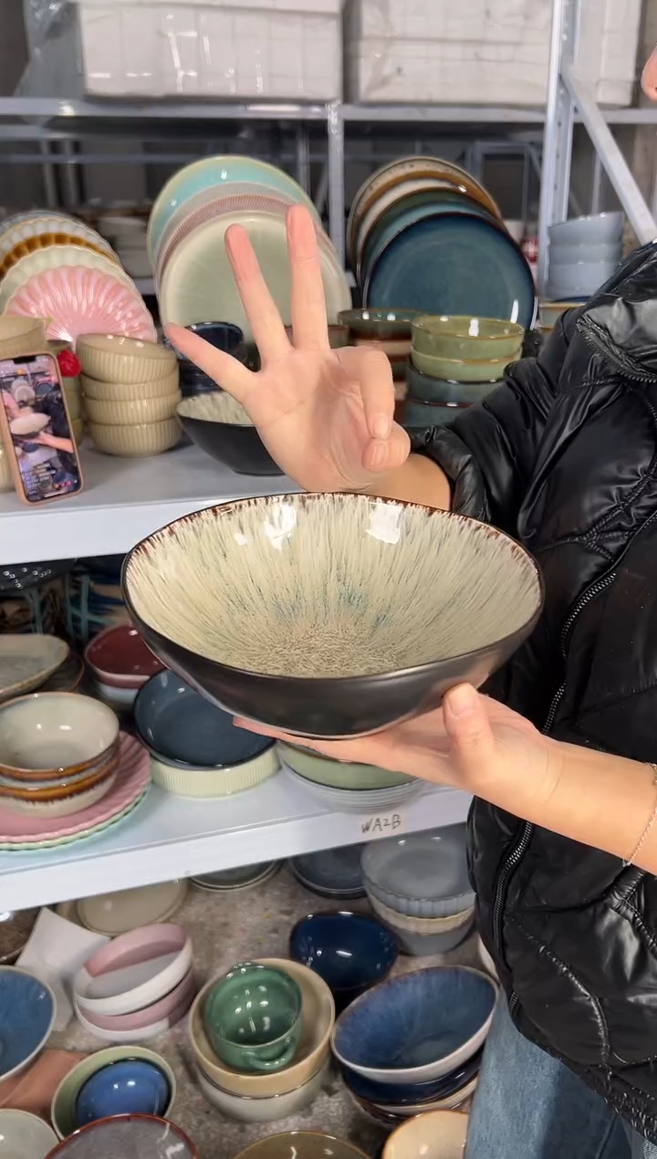 陶瓷外贸尾货瑕疵满20包邮X3菜碗