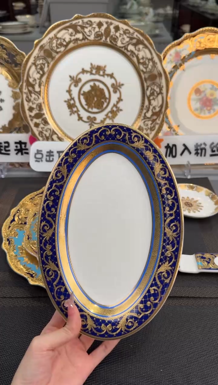 【闪购商品】瓷片9英寸鱼盘 福利款 微瑕