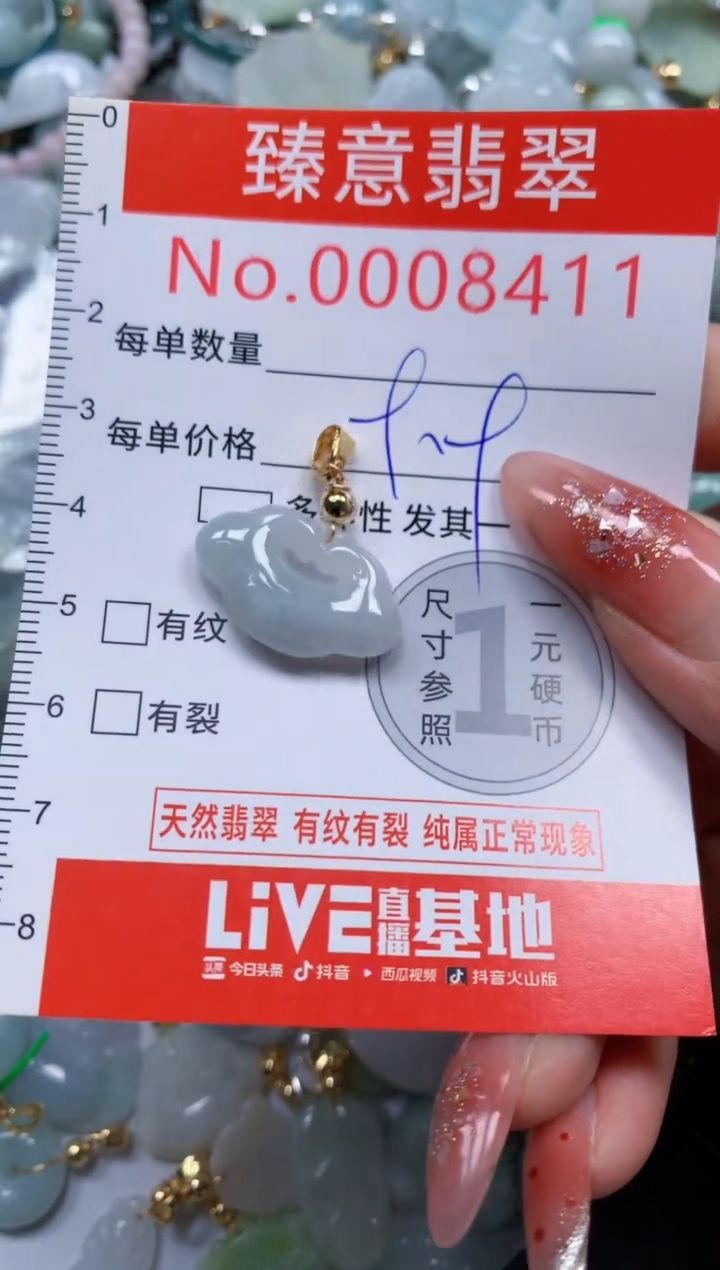 翡翠未镶嵌吊坠(不含链)8411