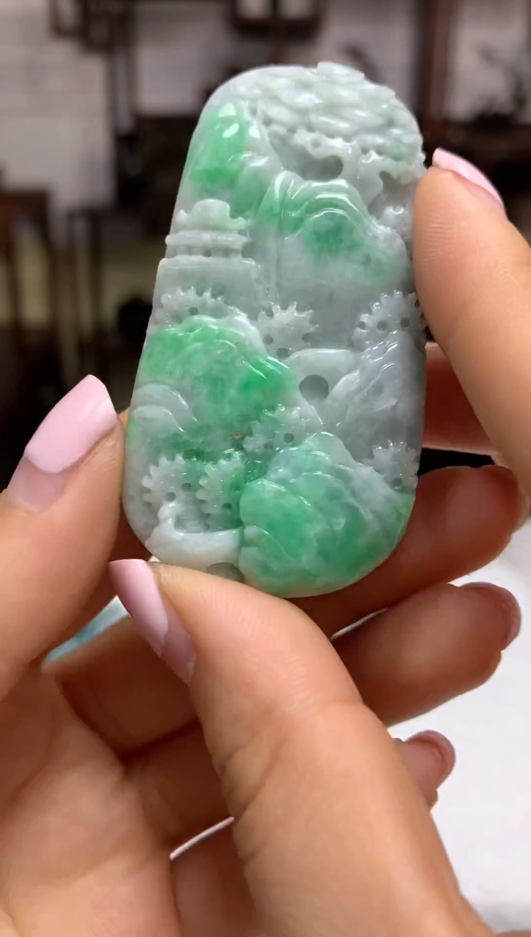 定制翡翠未镶嵌翡翠挂件