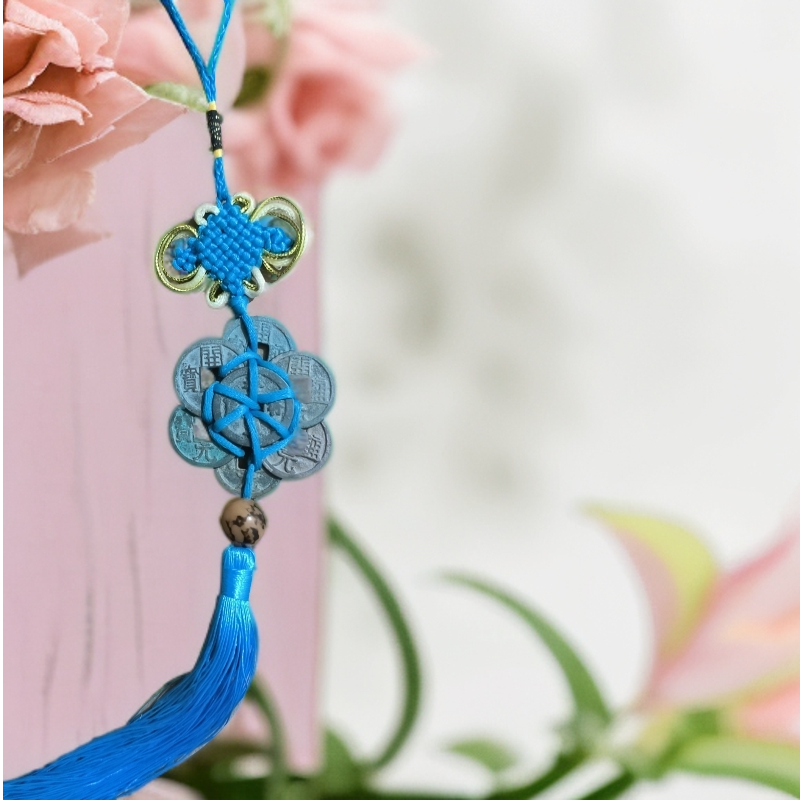 团圆福文创挂件（请备注中国结颜色，默认大红色）：保真手工祈福文创