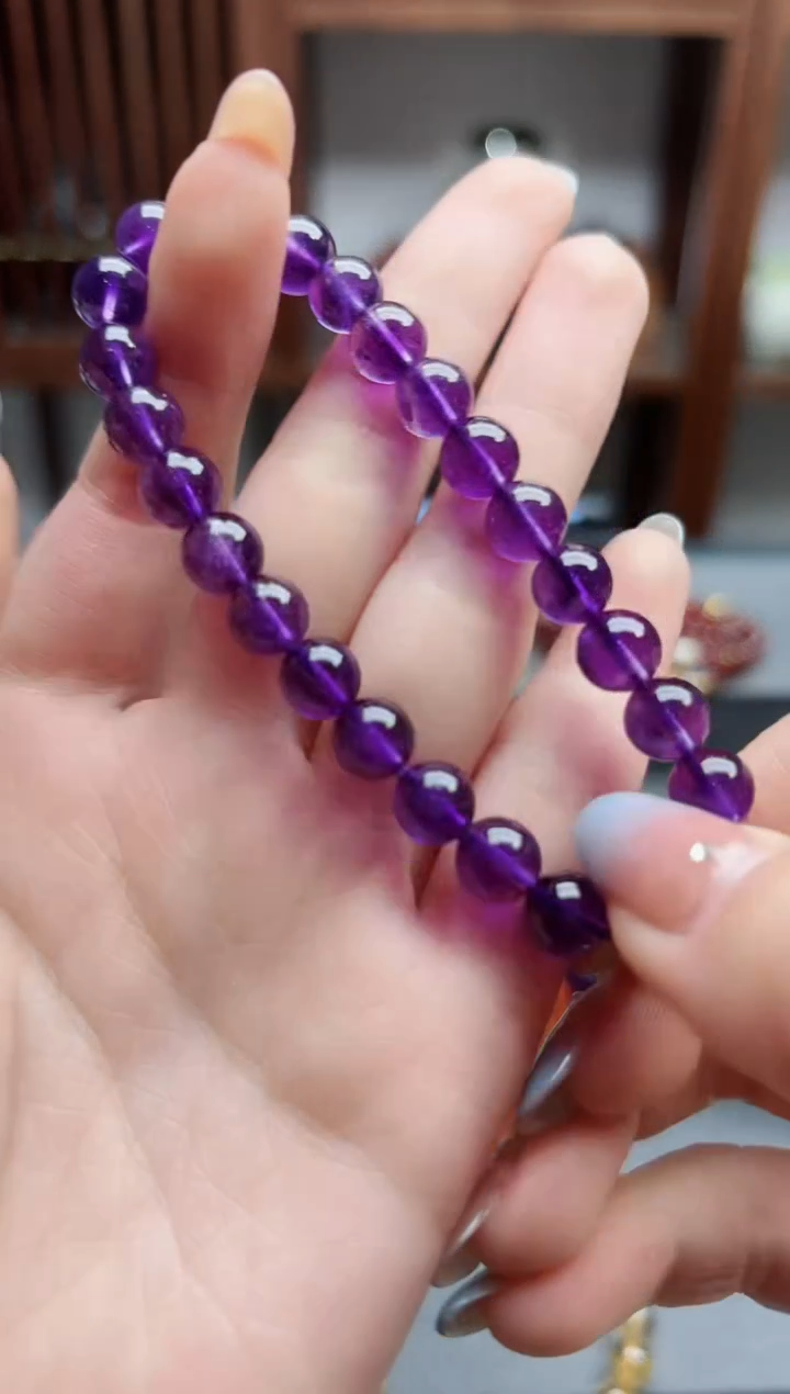 【闪购商品】水晶手串未镶嵌紫水晶手串 ZD