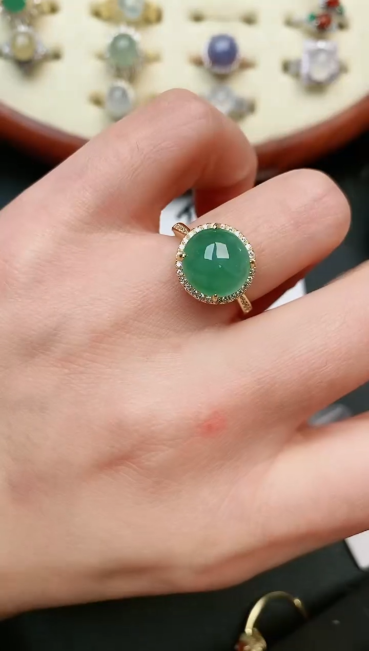 【闪购商品】翡翠戒指银S925镶嵌....