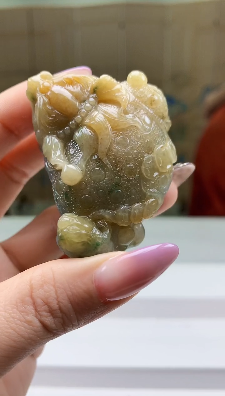 【闪购商品】定制翡翠未镶嵌4829ty-毛货挂件59