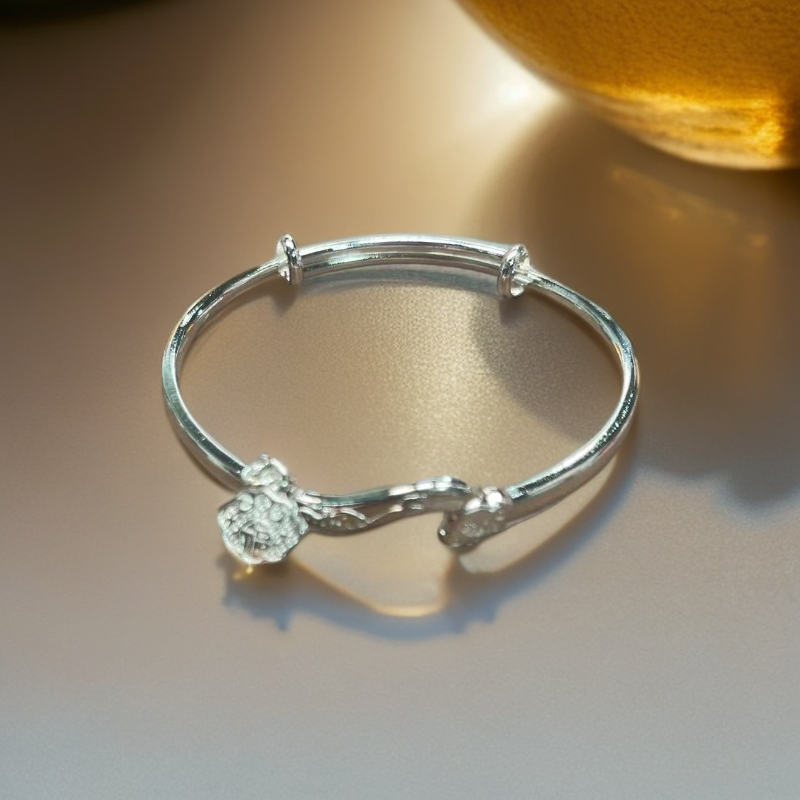 实心精品手环  银饰品如意手环15g（无礼盒）087