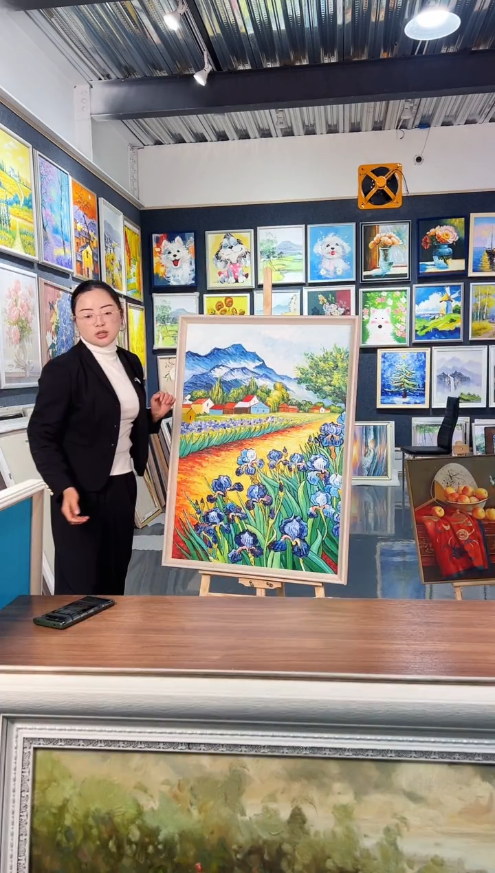 【闪购商品】油画39号 70*100 花路-手绘油画