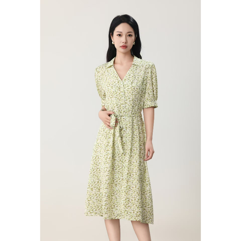 桑蚕丝连衣裙JD-88041