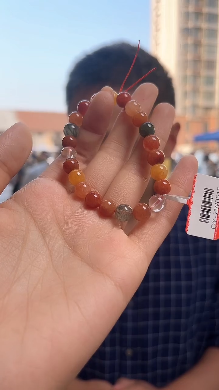 发晶手链未镶嵌天然兔毛手串多样性发一8mm