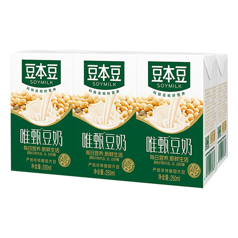 豆本豆唯甄原味豆奶250ml*6