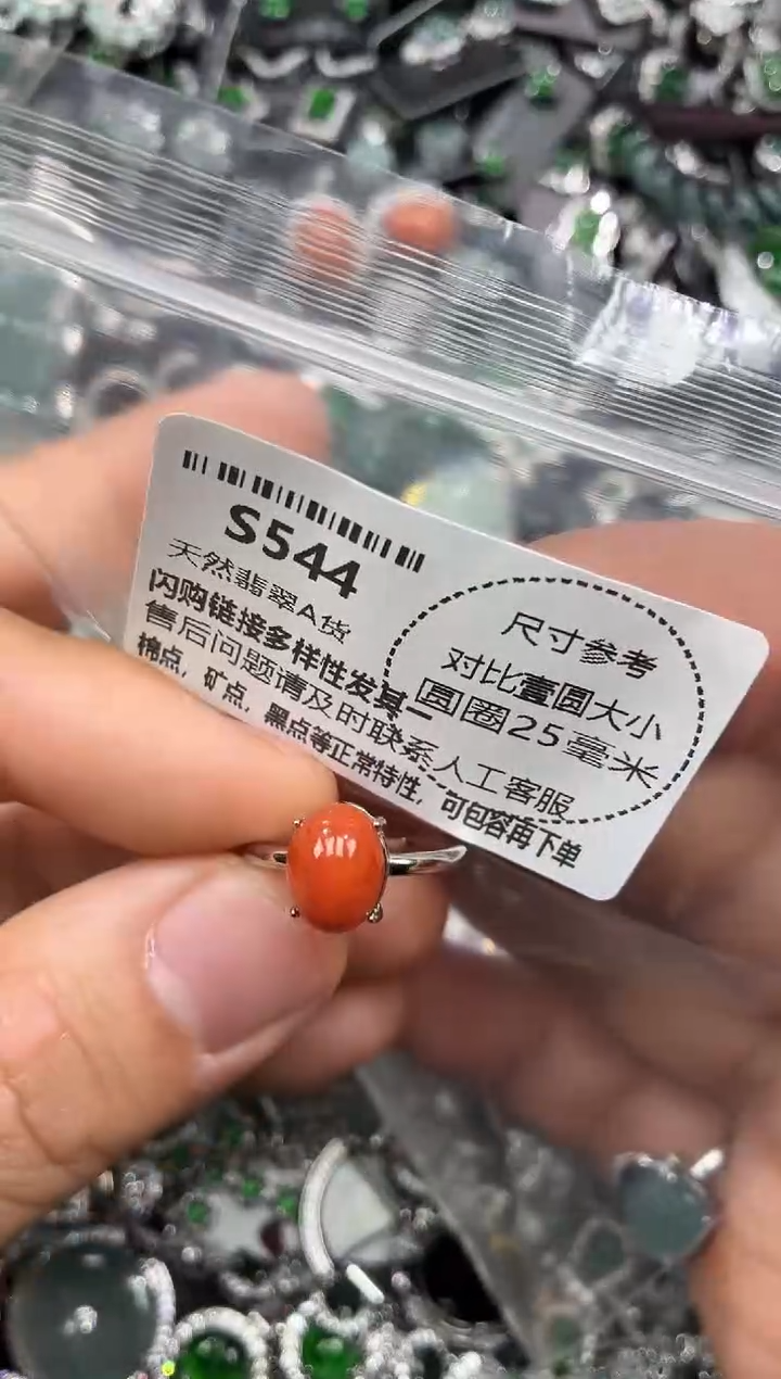颈饰未镶嵌翡翠S544戒指
