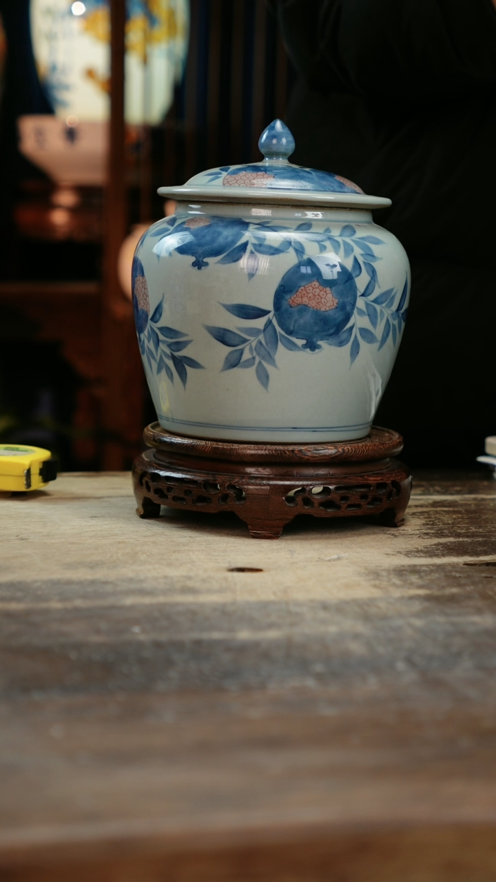 【闪购商品】瓷片景德镇纯手工釉下彩精品花瓶