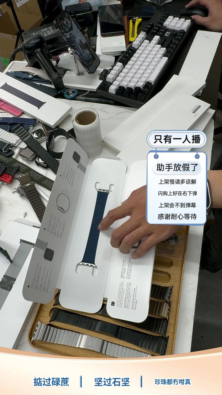 准新品0193 大表盘 蓝 单圈编织 