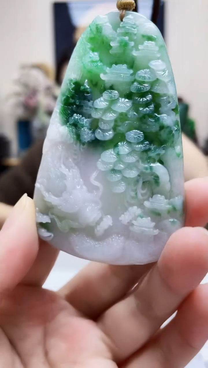 未镶嵌定制翡翠吊坠321