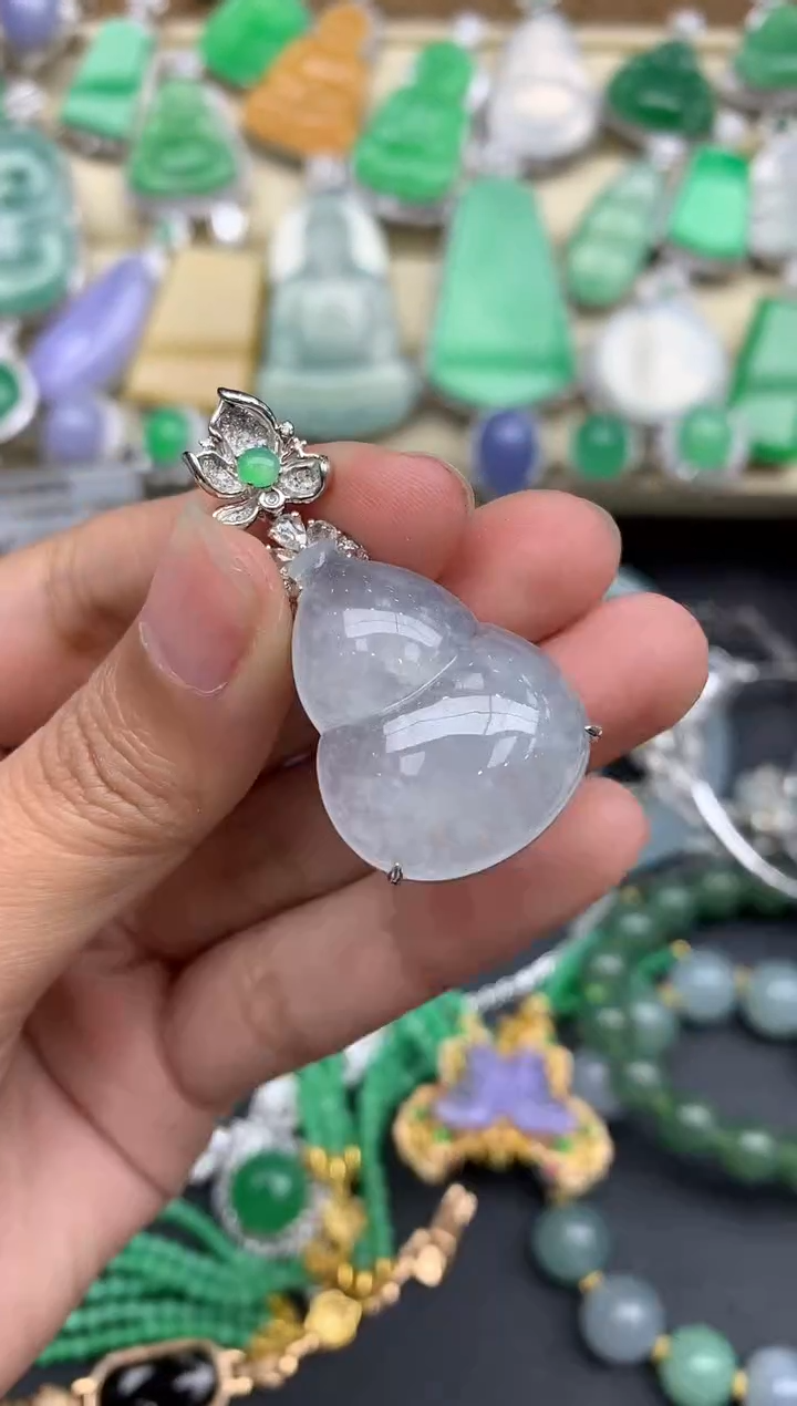 【闪购商品】翡翠颈饰18K金镶嵌446-中国好珍宝