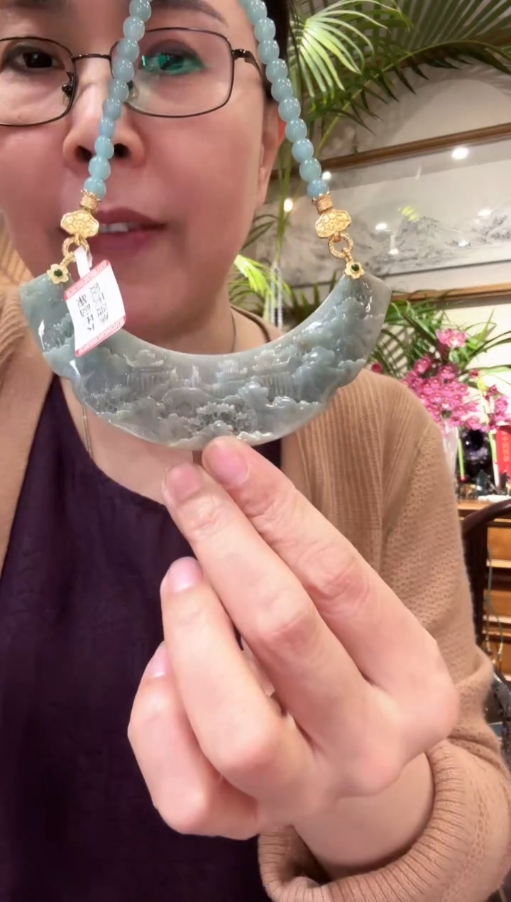 【闪购商品】翡翠颈饰未镶嵌国风