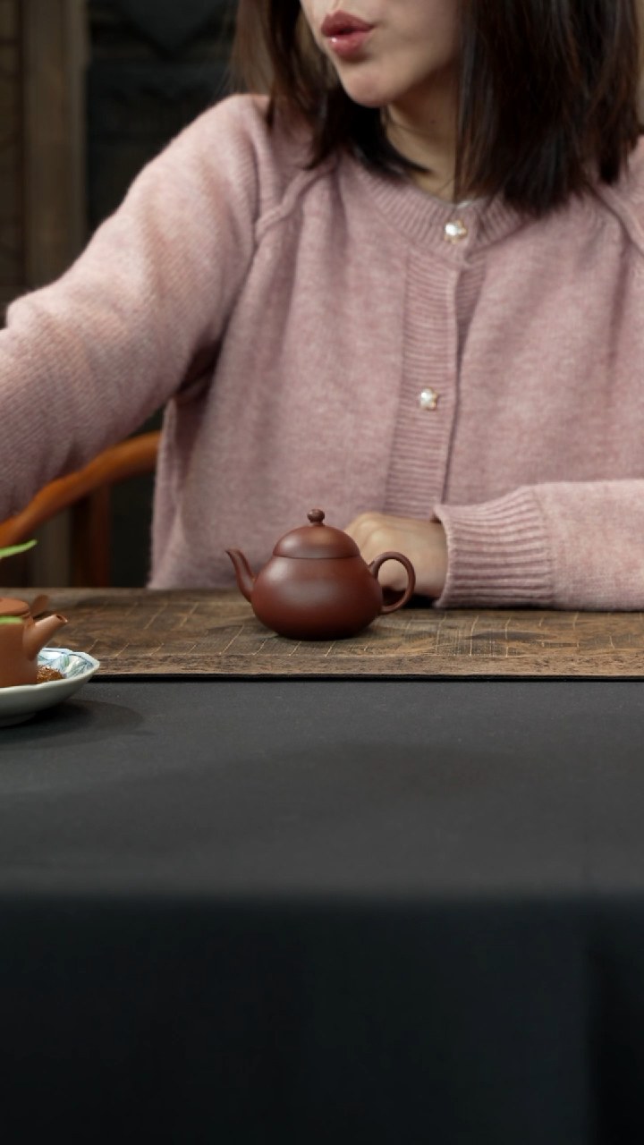 【闪购商品】紫砂茶壶梨式壶中槽清120cc