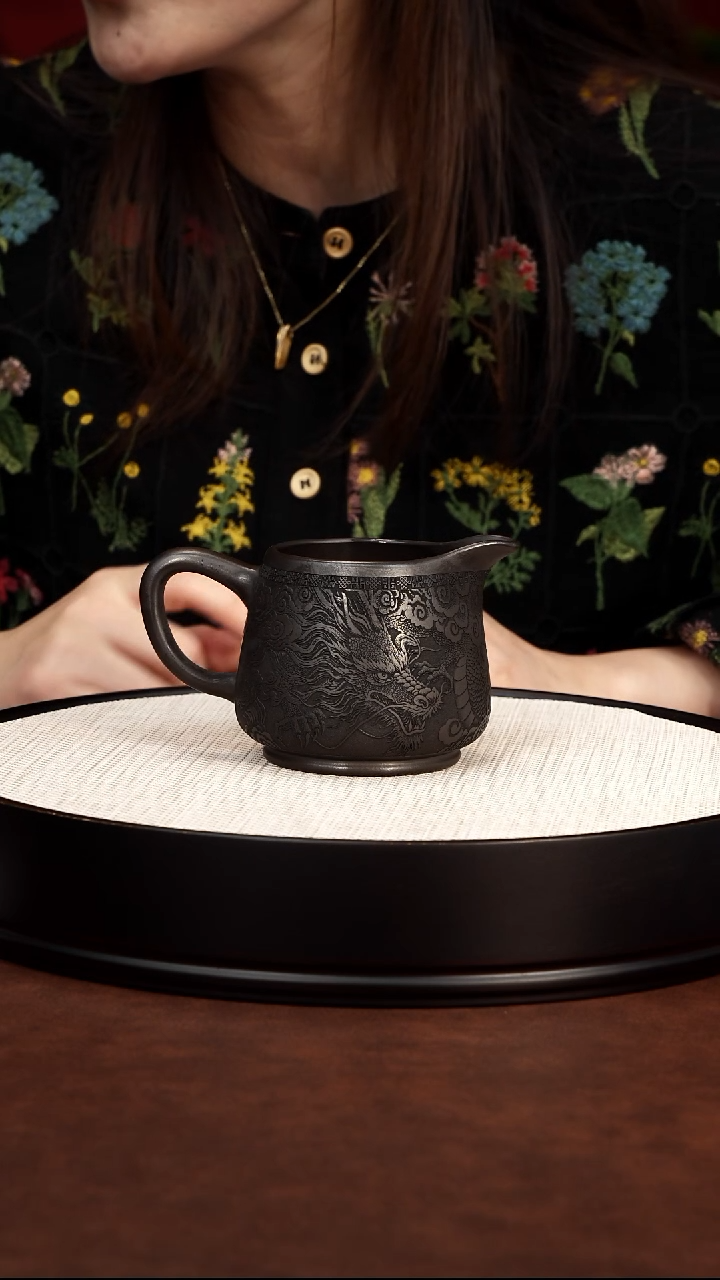 茶壶紫砂石黄 龙公道杯