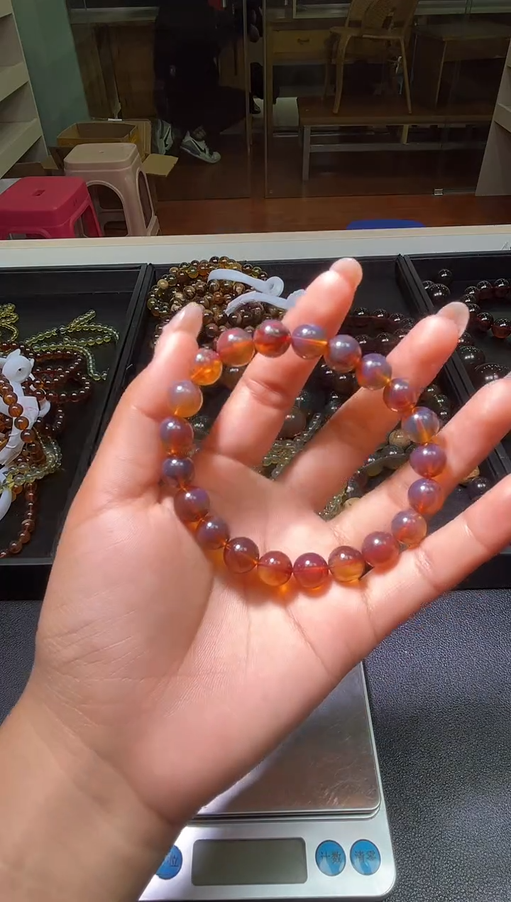 未镶嵌琥珀手串9mm缅甸琥珀手串