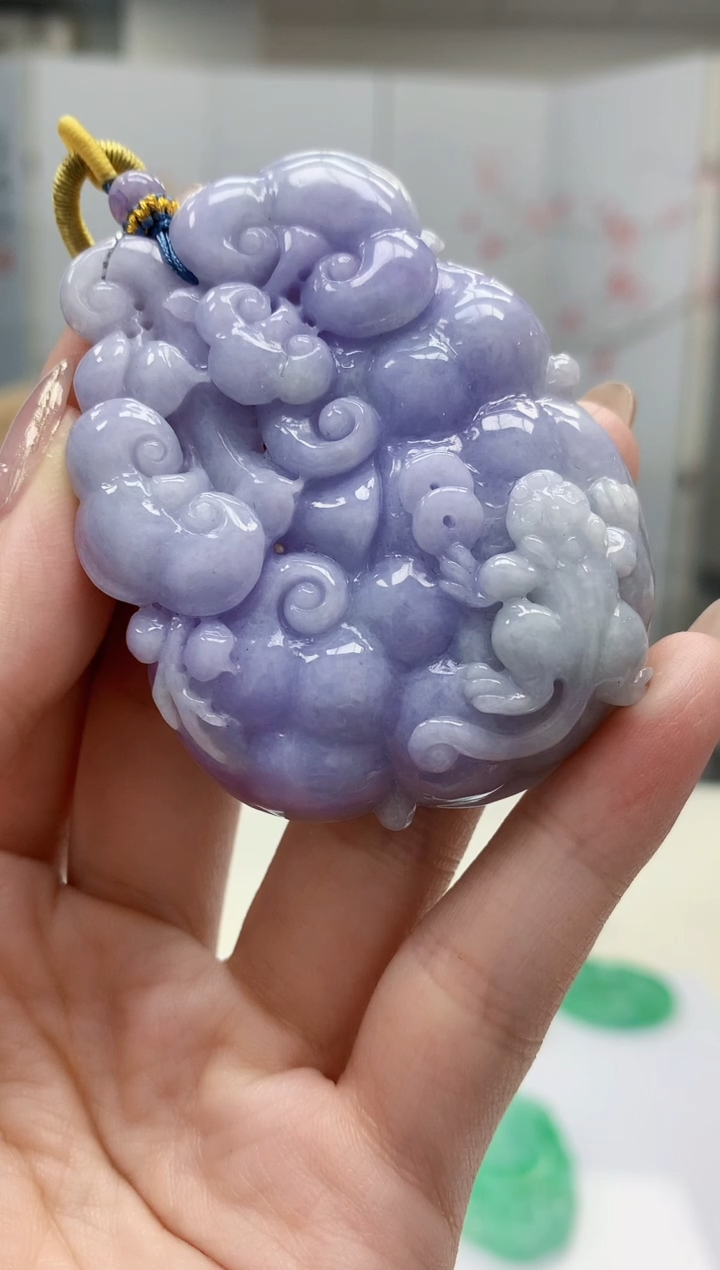 【闪购商品】定制翡翠未镶嵌4829jw-毛货挂件104