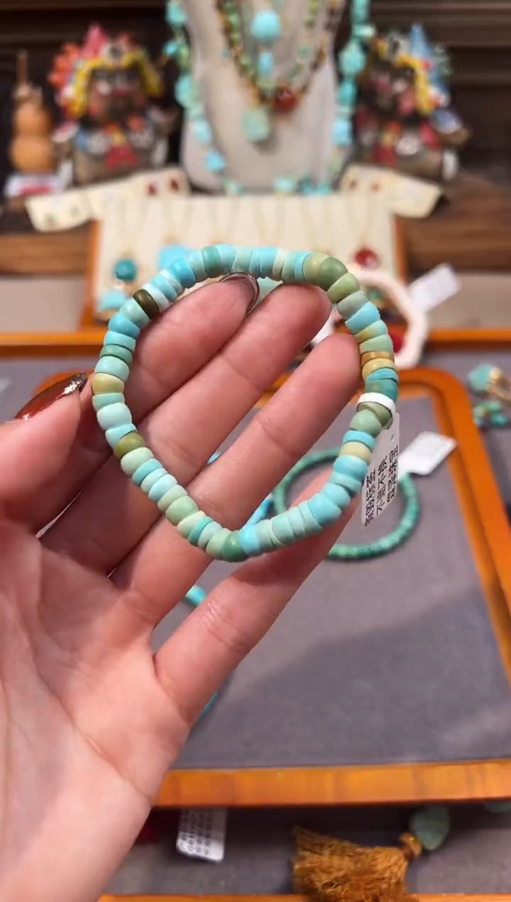 未镶嵌绿松石手链绿松石手链