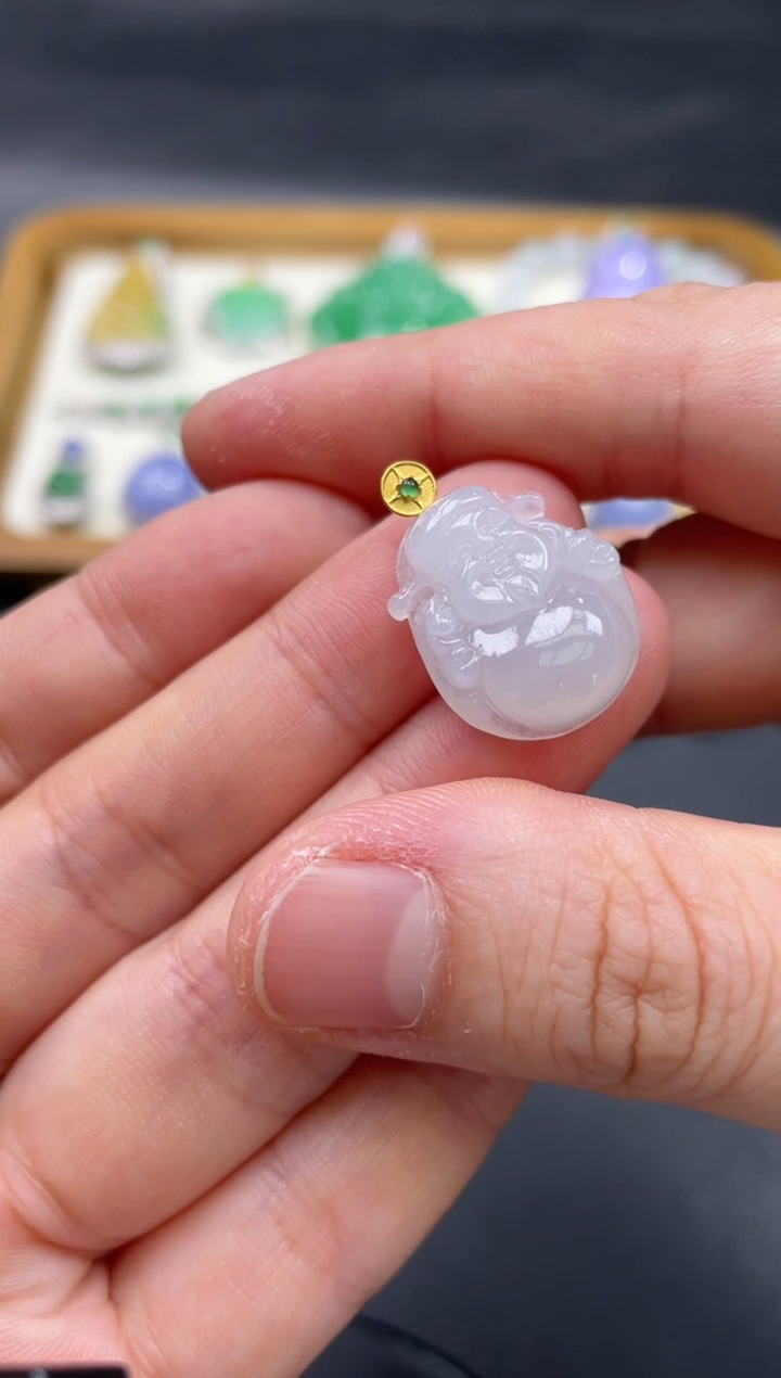 【闪购商品】翡翠颈饰18K金镶嵌122..........