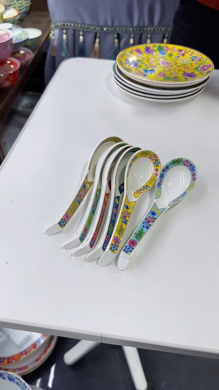 【闪购商品】瓷片小勺子六个景德镇陶瓷