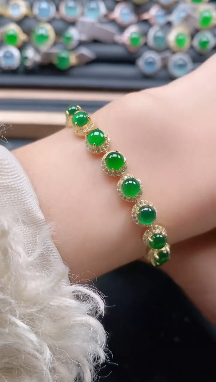 银S925镶嵌戒指翡翠1111111