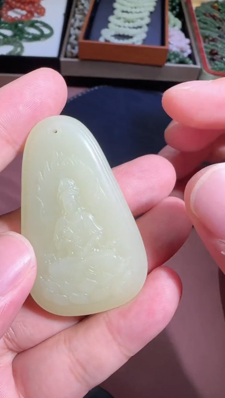 未镶嵌和田玉挂件【钰907】39 7026