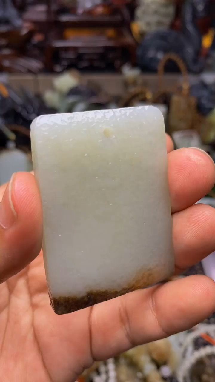 和田玉未镶嵌挂件1