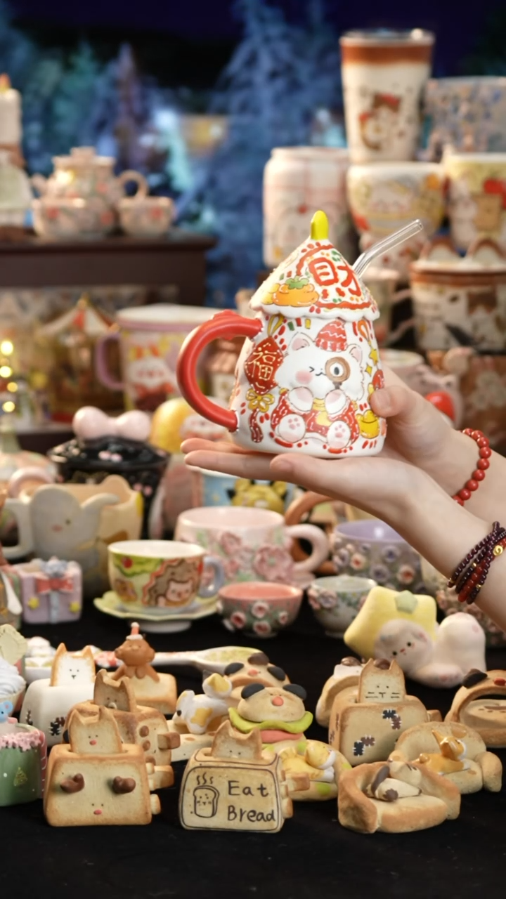 其他陶景德镇釉下彩手绘设计师款陶瓷