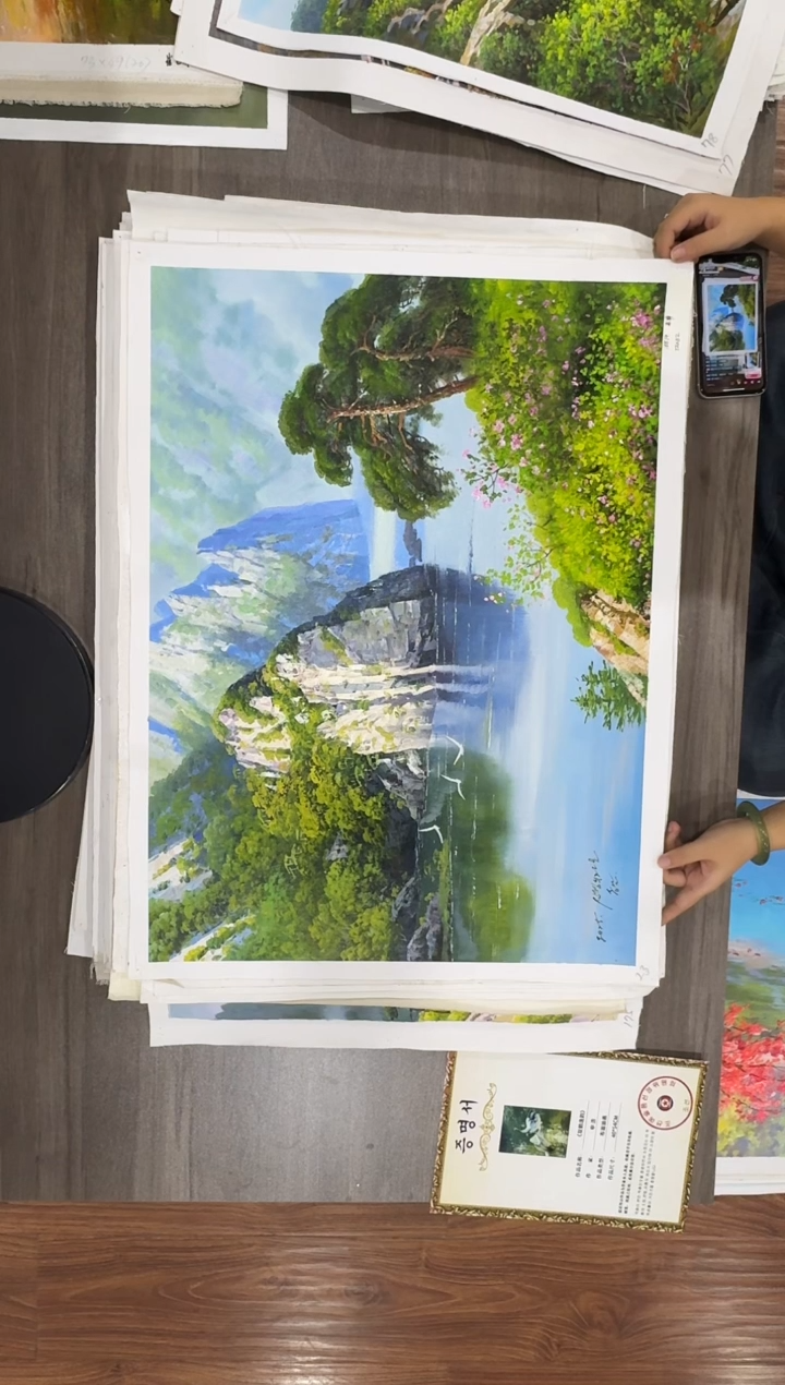 油画【58号】约50*70cm丨朝鲜原创纯手绘孤品油画丨顺丰包邮