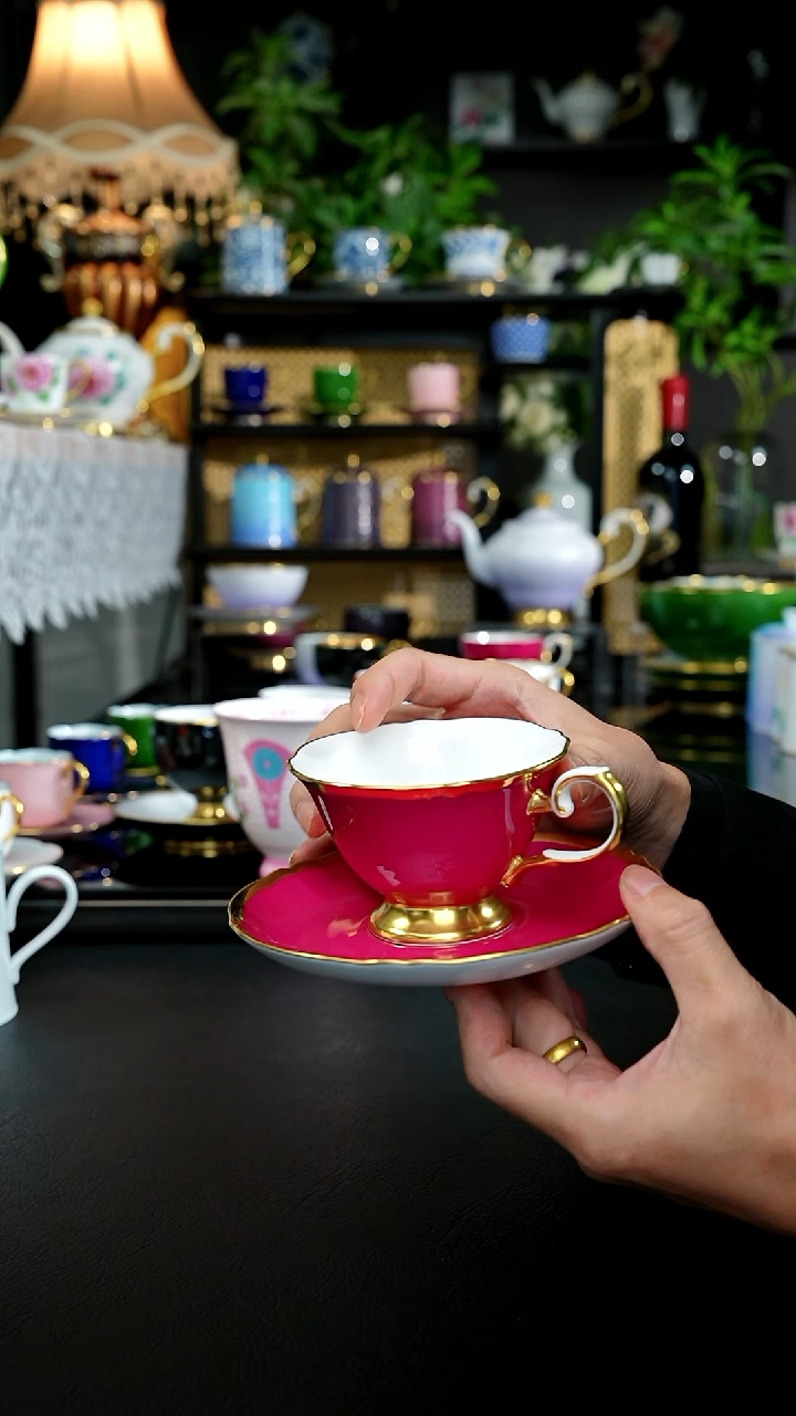 2等品玫红咖啡杯，，，，