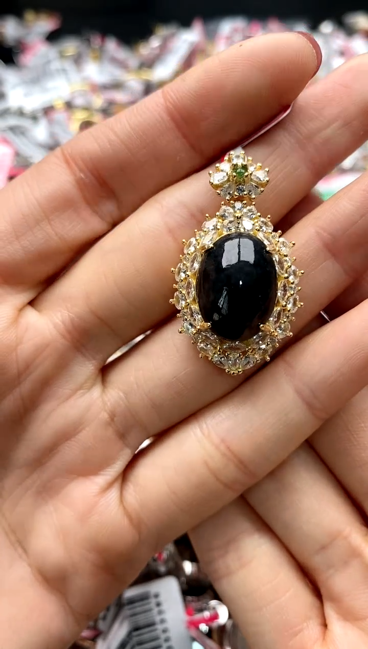 【闪购商品】翡翠戒指银S925镶嵌33333333    1