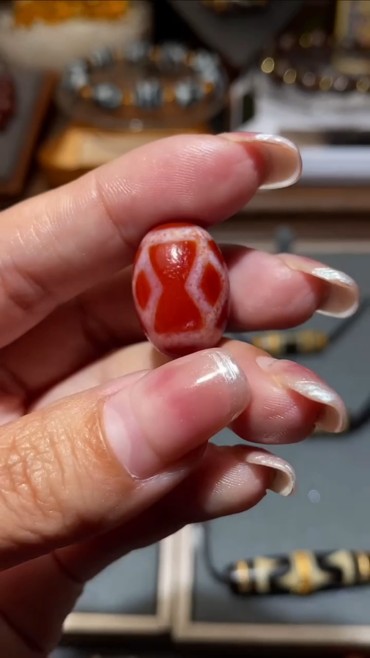 【闪购商品】玛瑙/玉髓颈饰未镶嵌LZ-00839红肉金刚四眼