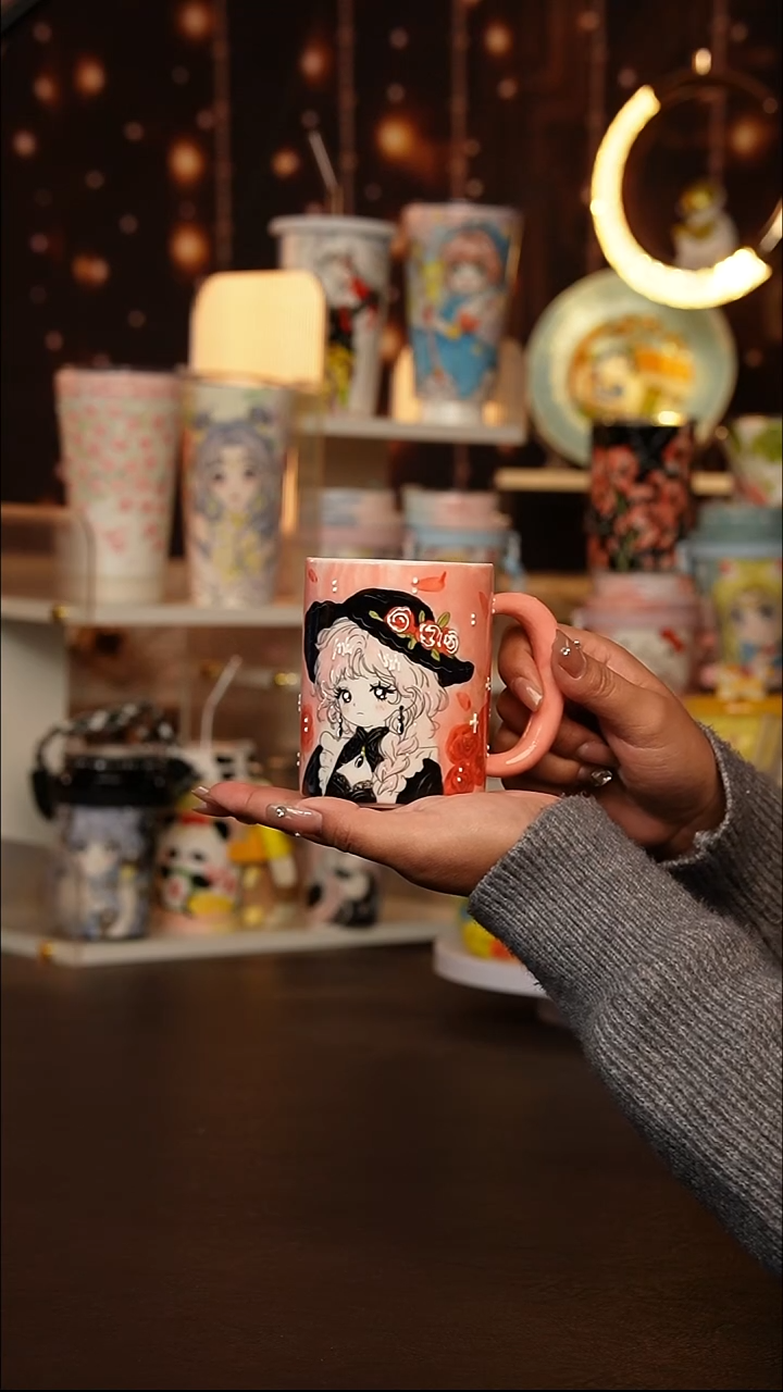 （玉泥）景德镇手工手绘文创陶瓷杯