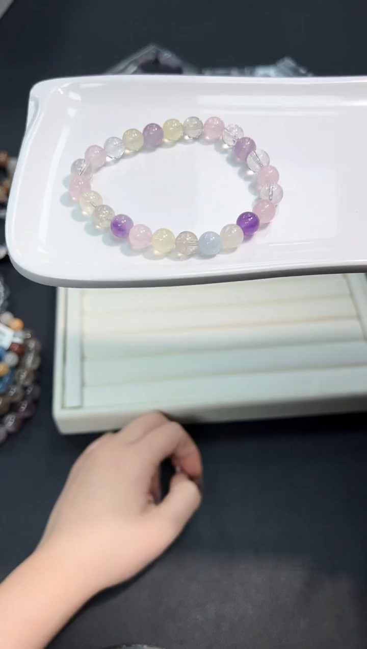 【闪购商品】水晶手串未镶嵌28H多样性发其一/1条默认微瑕