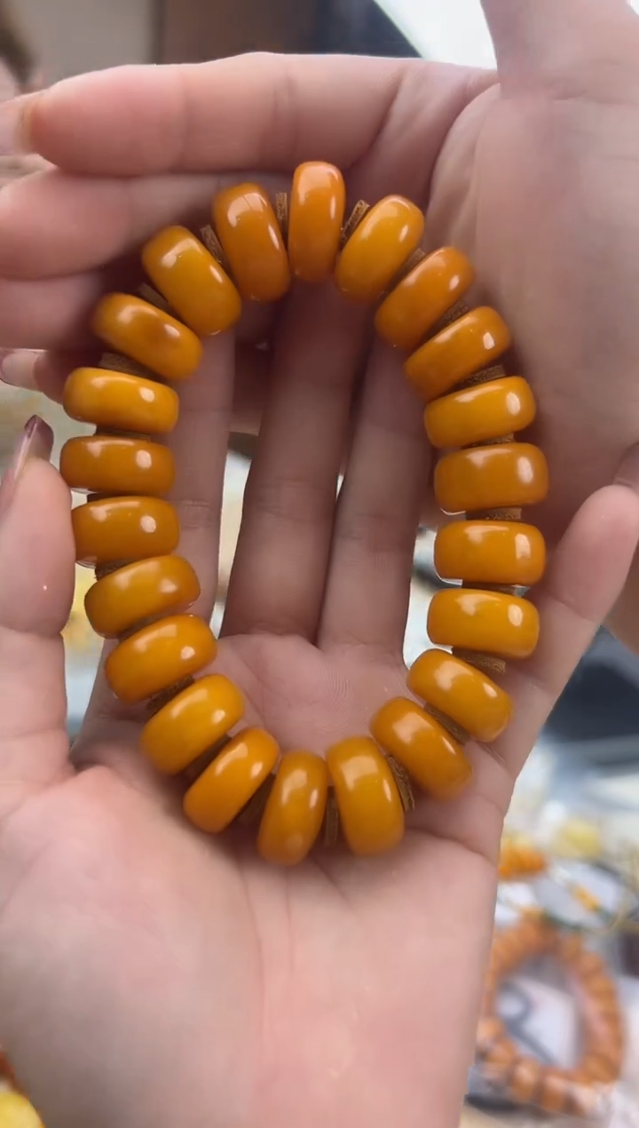 【闪购商品】琥珀裸石未镶嵌蜜蜡手串