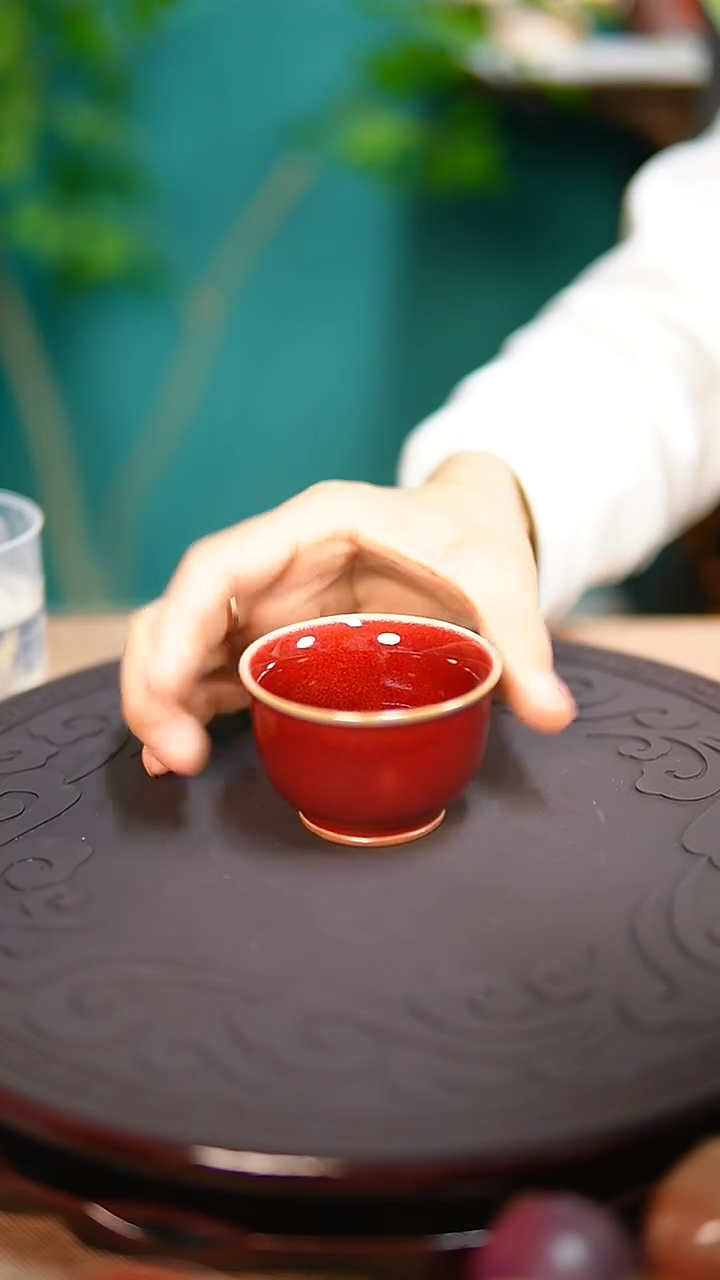 【闪购商品】杯原产地钧尚源钧瓷钧红主人杯