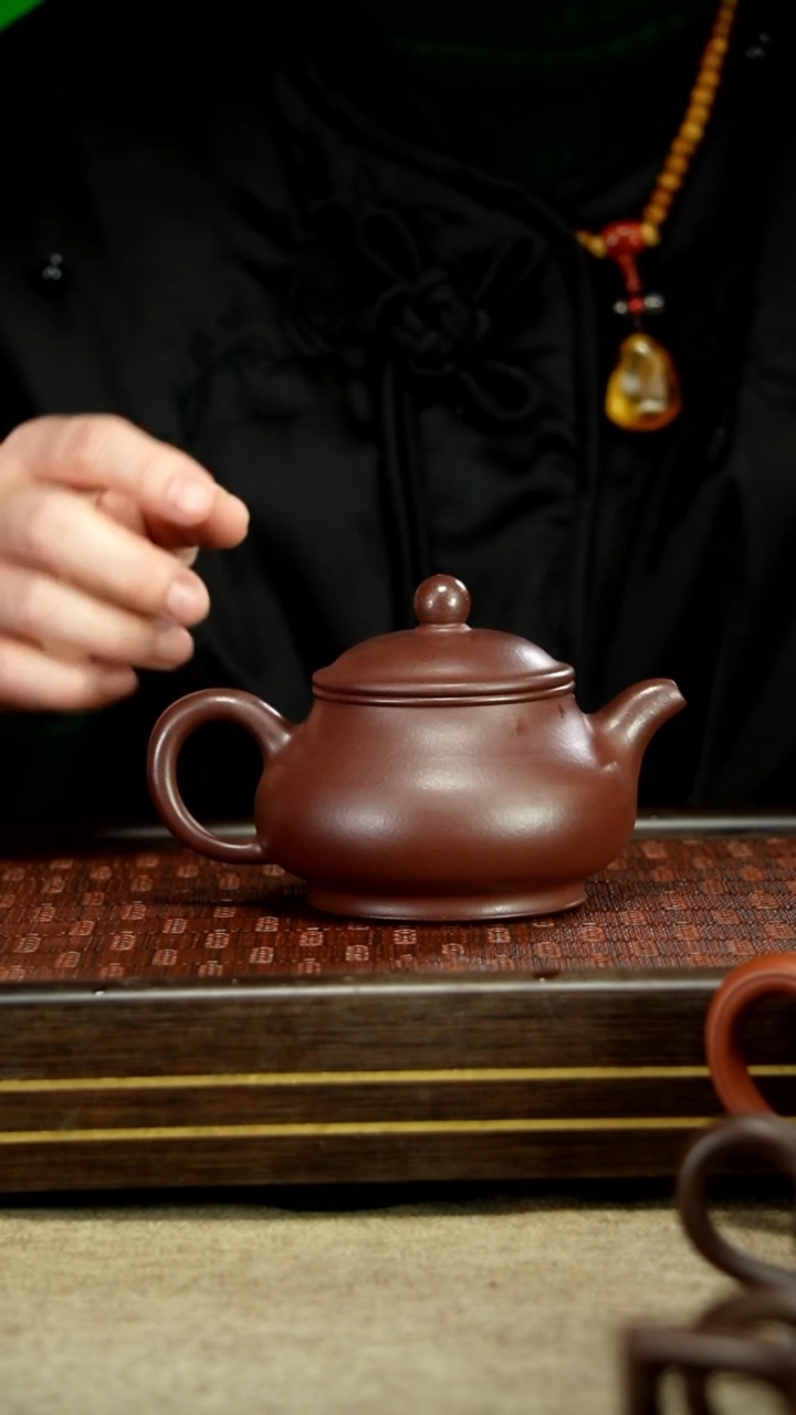 【闪购商品】紫砂茶壶老紫泥 潘壶